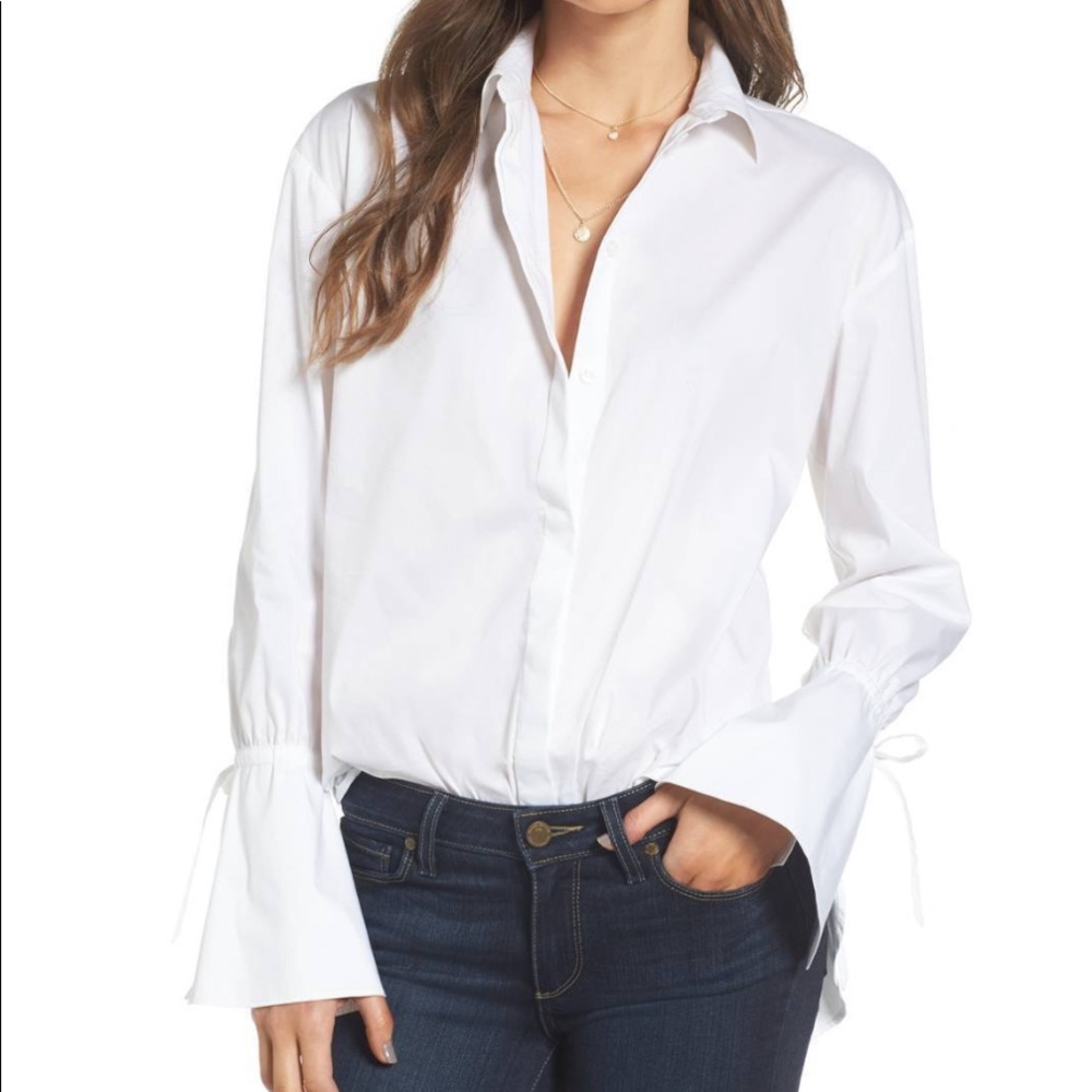 Something Navy Oversized Button Down Shirt